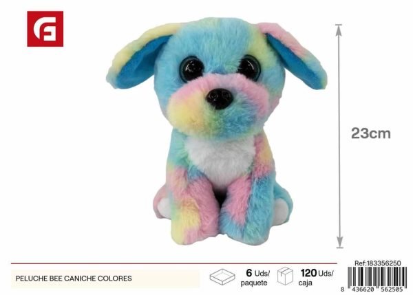 Peluche de caniche colores - Peluches y juguetes blandos