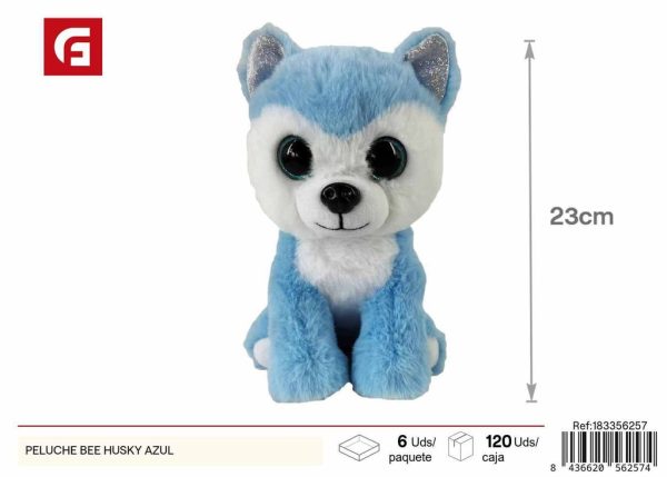 Peluche de husky azul - Peluches y juguetes blandos