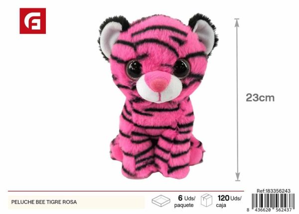 Peluche de tigre rosa - Peluches y juguetes blandos
