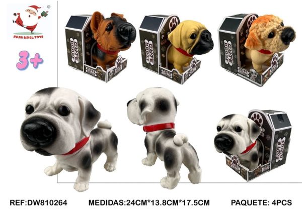 Perros animados de 4 modelos - Juguetes de animales y diversión para niños