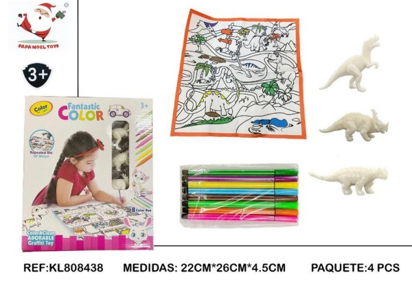 Pintura 3D dinosaurio DIY - Manualidades y juguetes creativos