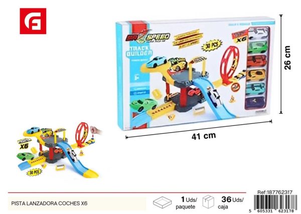 Pista lanzadora para coches (x6) - Juguetes y vehículos