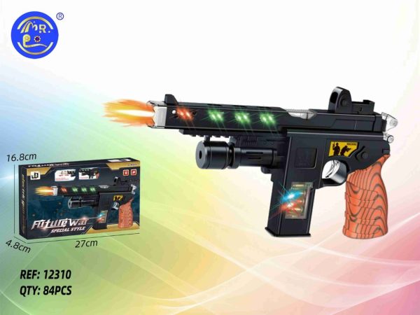 Pistola con luz y sonido - Juguetes de armas