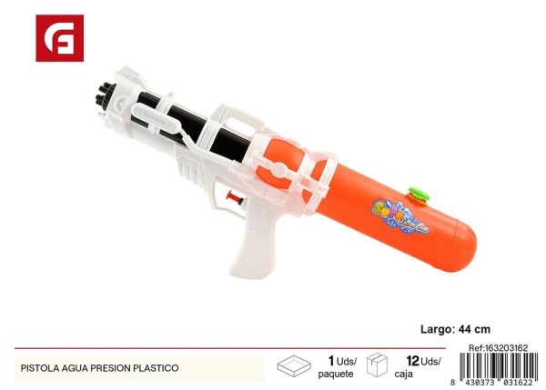 Pistola de agua a presión de plástico - Juguetes de verano - Imagen 3