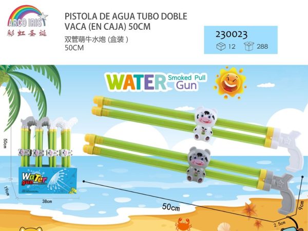 Pistola de agua de doble cañón 50 cm - Juguetes de agua