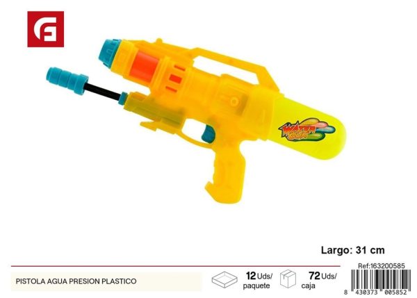 Pistola de agua presión plástico - Diversión en el agua