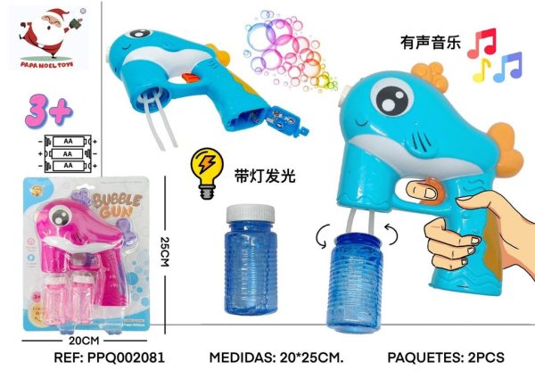 Pistola de burbujas con batería - Juguetes y pompas