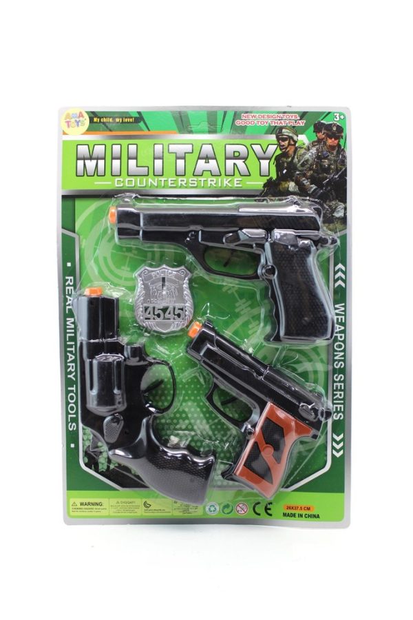 Pistola de juguete en blister 38x26 - Juguetes para niños