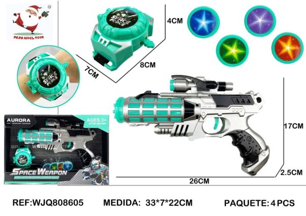 Pistola multifunción con lanzador - Juguetes de armas