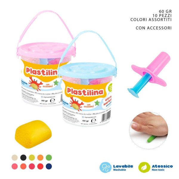 Plastilina 6G 10PZ + herramienta - Material de manualidades