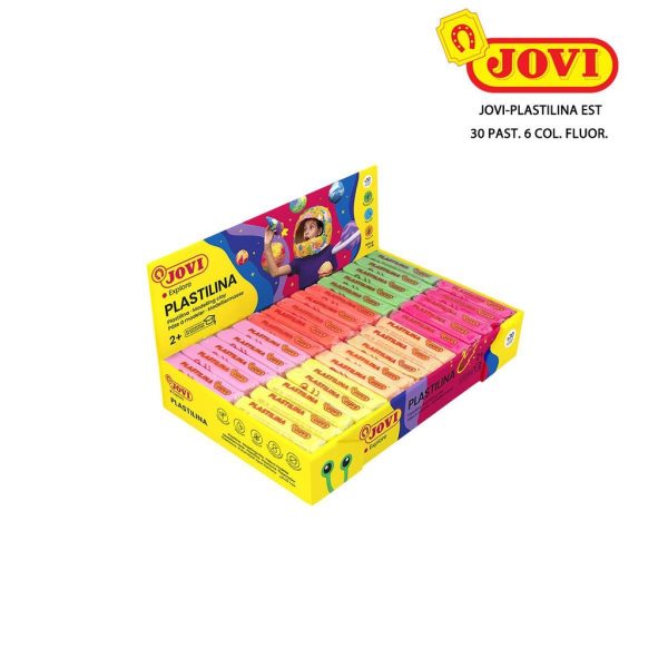 Plastilina JOVI 30 piezas/paquete color fluorescente - Artículos de papelería