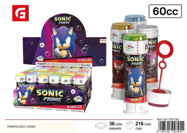 Pompitas de 60cc Sonic - Juguetes de pompas