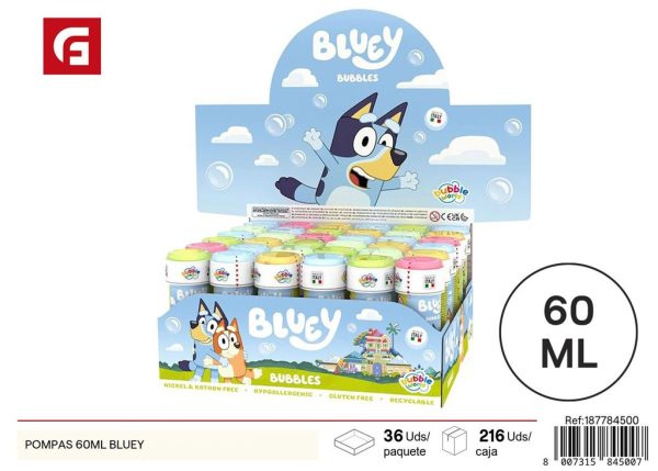 Pompitas de 60ml Bluey - Juguetes de pompas