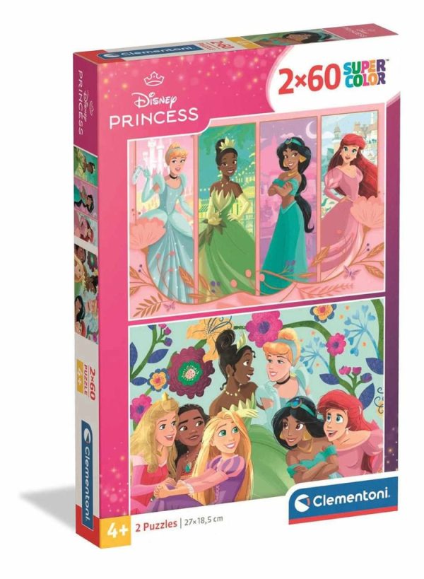Puzzle 2x60 Disney Princess 2025 - Licencia oficial