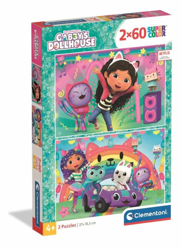 Puzzle 2x60 Gabby's Dollhouse 2025 - Licencia oficial