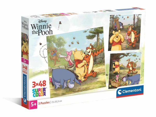 Puzzle 3x48 Square Disney Winnie the Pooh - Licencia oficial