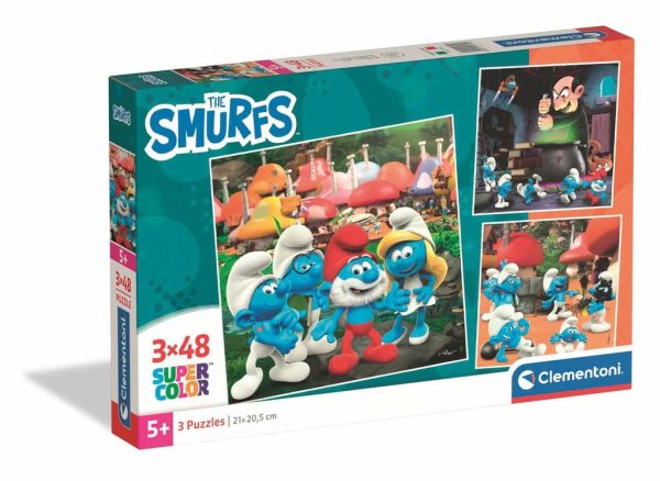 Puzzle 3x48 Square Smurfs 2025 - Licencia oficial