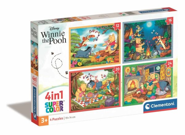 Puzzle 4 en 1 de Disney Winnie the Pooh - Licencia oficial