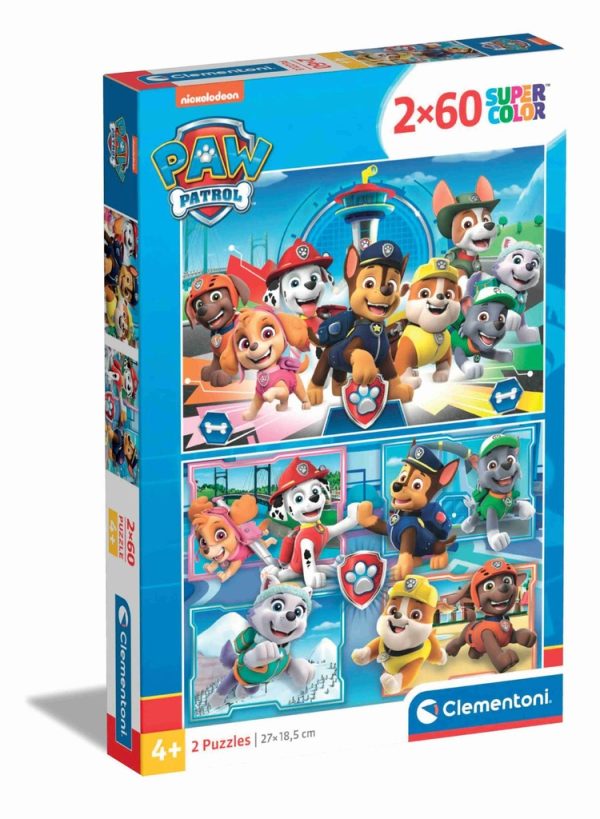 Puzzle de 2X60 Paw Patrol - Juguetes educativos