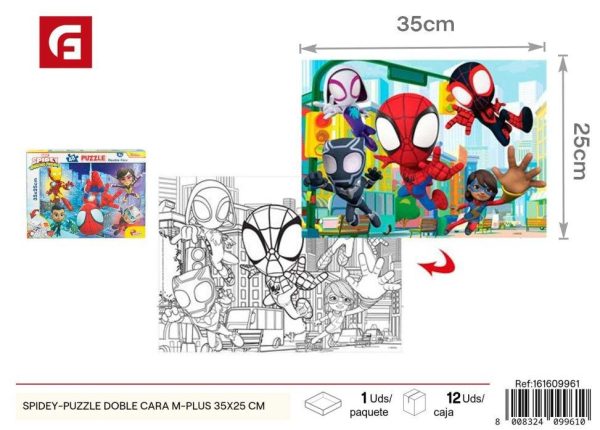 Puzzle doble cara Spidey 35*25 cm - Juguetes