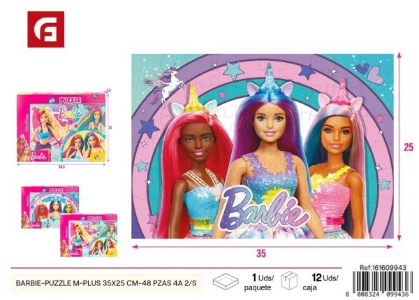 Puzzle doble cara de Barbie 48 piezas 35*25 cm - Juguete educativo para sueños