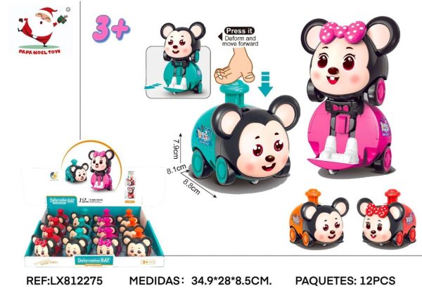 Ratón de juguete que se convierte - Juguete interactivo y divertido para niños