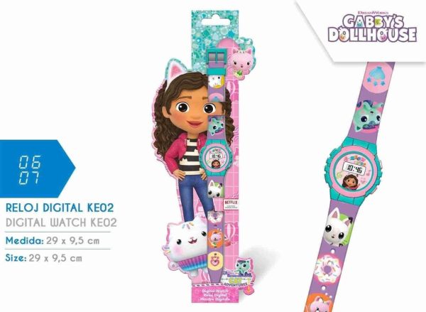 Reloj digital KE02 Gabby's Dollhouse - Juguetes y relojes