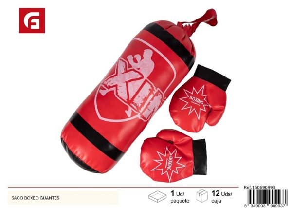 Saco de boxeo con guantes - Juguetes