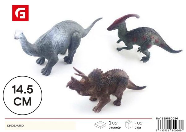 Set de 3 dinosaurios de 5 pulgadas - Juguetes de dinosaurios