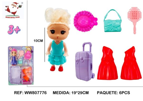 Set de accesorios para muñeca de 3.5 pulgadas - Juguetes de muñecas