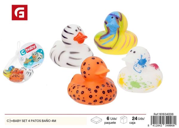 Set de baño 4 patos C´BABY - Juguetes de baño y diversión en el agua
