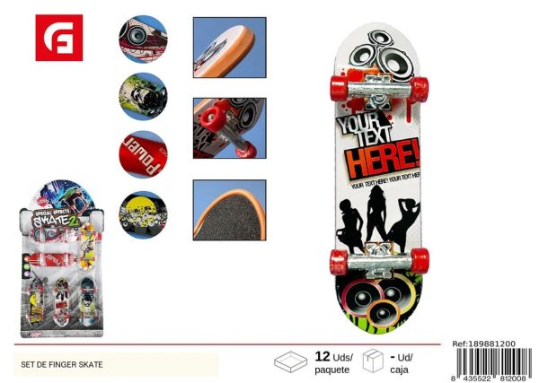 Set de juego de finger skate - Juguetes