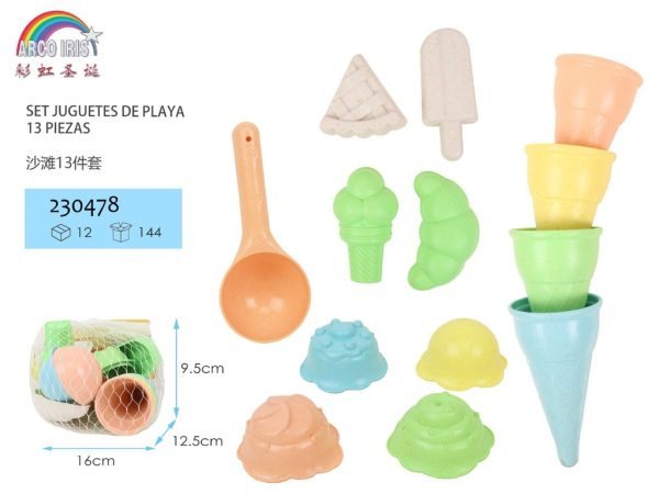 Set de juguetes de playa 13 piezas para niños