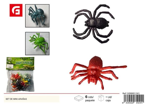 Set de mini arañas 12 piezas - Juguetes de animales