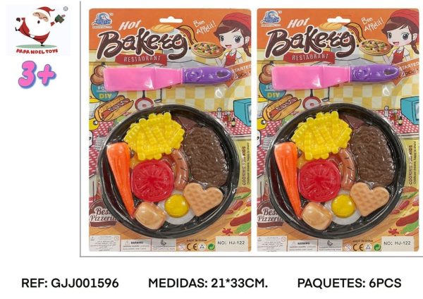 Set de pizza negra "Juego de casa"- Juguetes de cocina y accesorios