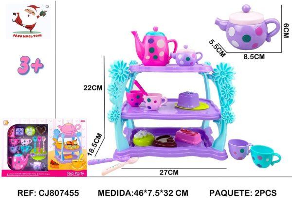 Set de tazas para niños 16 piezas - Juguetes de cocina y té para niños