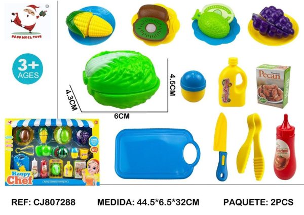 Set de utensilios de cocina en caja- Juguetes de cocina y accesorios