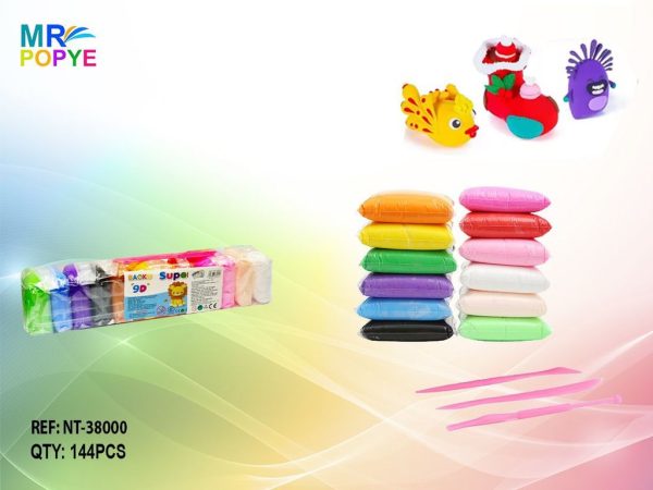 Sets de 12 colores de arcilla en bolsa - Producto de slime
