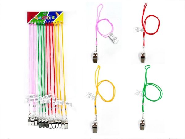 Silbato metálico 50 cm - Juguetes para exteriores