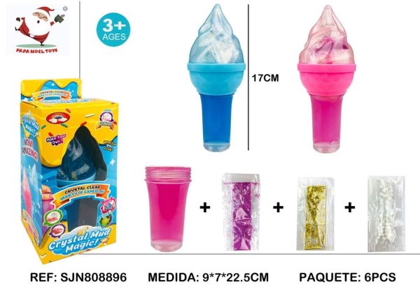 Slime DIY colores helado - Juguetes creativos y manualidades