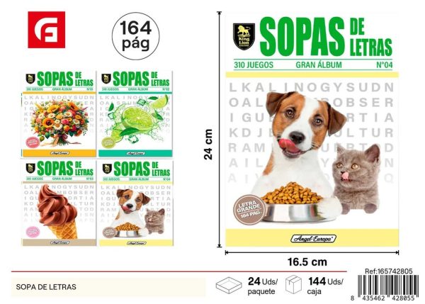 Sopa de letras - Productos de verano