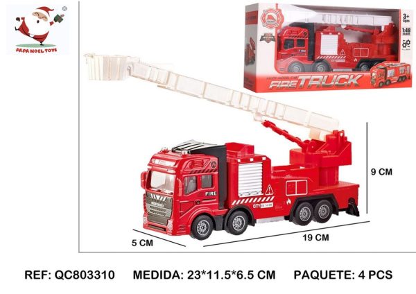 Vehículo de bombero de metal - Juguetes de coches