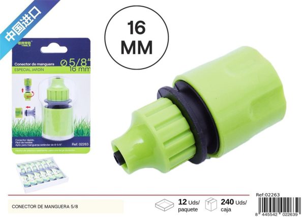 Conektor de manguera 5/8 - Jardín y accesorios