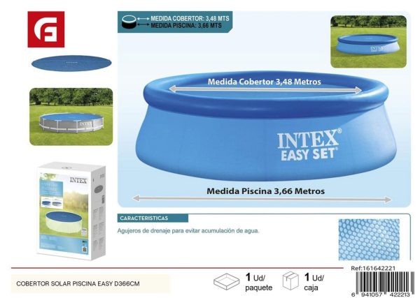 Cubierta solar piscina Easy D366 cm - Protección para el verano