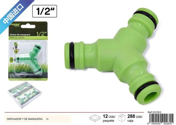 Derivador de manguera 1/2 - Jardín y accesorios