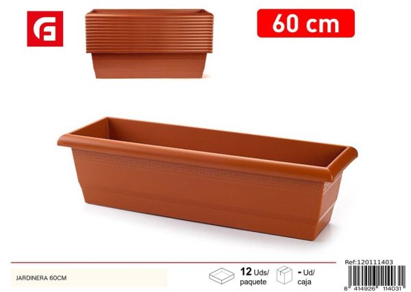 Jardinera de plástico 60 cm - Macetas para exterior