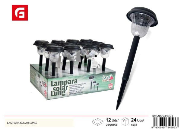 Lámpara solar Lung 37x11 cm - Iluminación solar para jardín