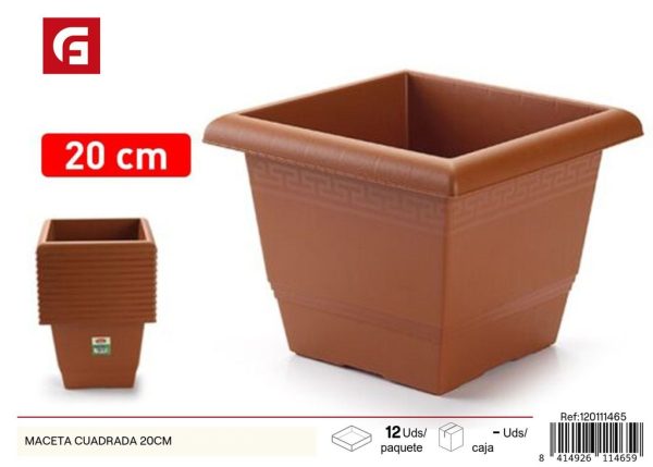 Maceta cuadrada 20CM - Utensilios y plantas