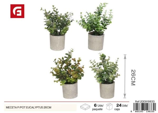 Maceta de P/pot eucalipto de 26 cm - Decoración para jardines