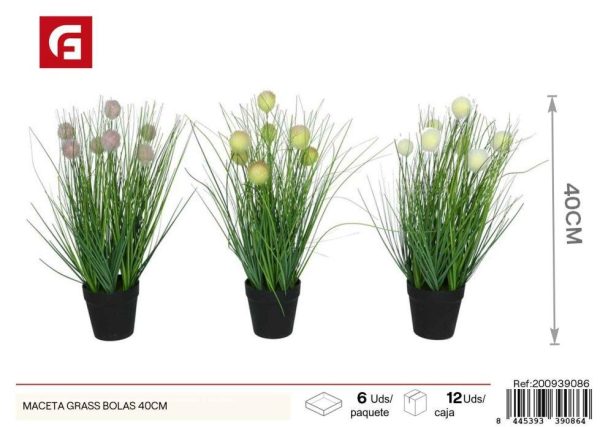 Maceta de bolas de césped 40 cm - Decoración para jardines